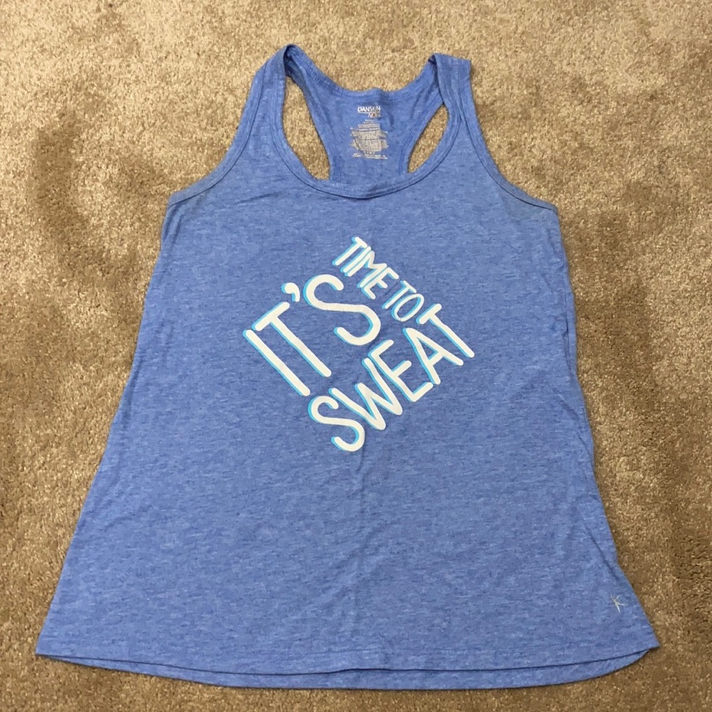Blue Racerback Workout Tank